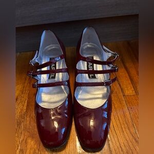 Carel Paris Burgundy Mary Janes